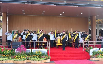 RBAirF PARTICIPATES IN THE ROYAL GUARD OF HONOUR CEREMONY IN CONJUNCTION WITH HIS MAJESTY THE SULTAN AND YANG DI-PERTUAN OF BRUNEI DARUSSALAM’S 80TH BIRTHDAY CELEBRATION