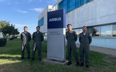 RBAirF PILOTS ATTENDED THE INITIAL SIMULATOR TRAINING FOR C295MW AIRCRAFT IN AIRBUS DEFENCE AND SPACE, SEVILLE, SPAIN