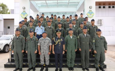 RBAirF COMMANDER HOLDS SESSION WITH NO. 1 WING PERSONNEL