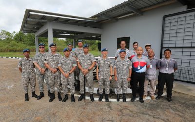 RBAirF COMMANDER WORKING VISIT TO BUKIT AGOK AND NO. 3 WING
