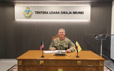 COMMANDER RBAirF RECEIVES AN OFFICE CALL FROM SOCPAC COMMANDER