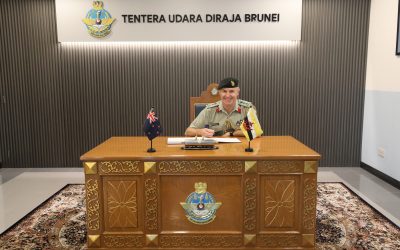 RBAirF COMMANDER RECEIVES A COURTESY CALL FROM DEFENCE ADVISER OF NEW ZEALAND ACCREDITED TO BRUNEI DARUSSALAM