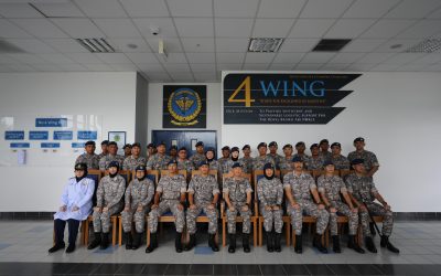 COMMANDER OF THE RBAirF CONDUCTS FIRST OFFICIAL VISIT TO NO. 4 WING, SUPPORT GROUP