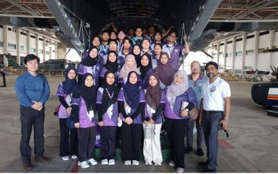EDUCATIONAL VISIT BY UNIVERSITI TEKNOLOGI BRUNEI STUDENTS TO THE ROYAL BRUNEI AIR FORCE.