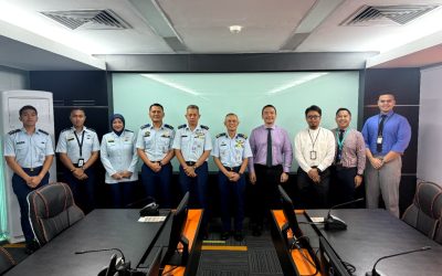 COMMANDER OF ROYAL BRUNEI AIR FORCE CONDUCTS WORKING VISIT TO AIR TRAFFIC SERVICES CENTRE, DEPARTMENT OF CIVIL AVIATION