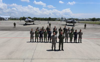 ROYAL BRUNEI AIR FORCE RECEIVES VISIT OF F-35A LIGHTNING II FROM ROYAL AUSTRALIAN AIR FORCE AT AIR MOVEMENT CENTRE, RIMBA AIR FORCE BASE