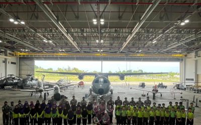YEAR 6 STUDENTS FROM BERIBI TELANAI PRIMARY SCHOOL VISIT THE ROYAL BRUNEI AIR FORCE