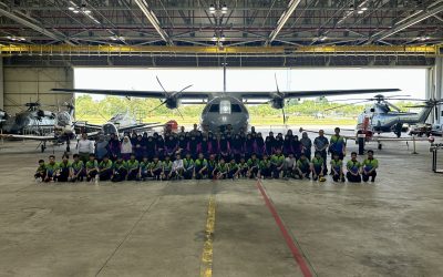 EDUCATIONAL VISIT FROM SEKOLAH RENDAH RIMBA 1 CLUSTER 3 TO ROYAL BRUNEI AIR FORCE