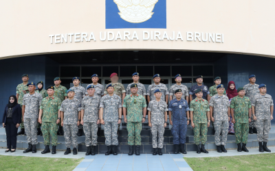 RBAF COMMANDER CONDUCTS INSPECTION ON ROYAL BRUNEI AIR FORCE