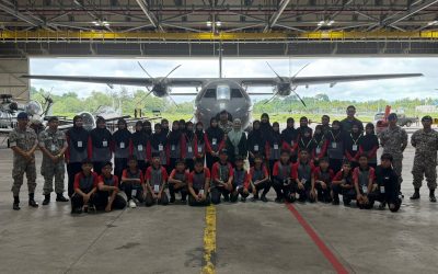 SCHOOL VISITS FROM SEKOLAH RENDAH  RIMBA II TO ROYAL BRUNEI AIR FORCE