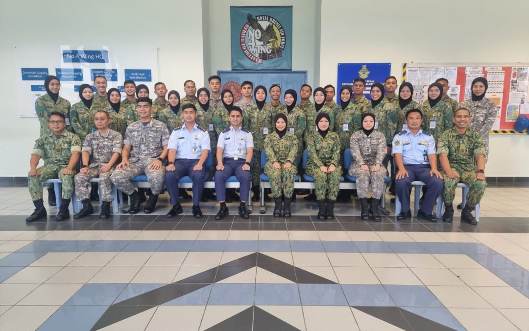 STUDY VISIT FROM BASIC LOGISTICS OFFICER COURSE, SERIAL 2022 TO NO 4 WING, SUPPORT GROUP, ROYAL BRUNEI AIR FORCE (RBAIRF)