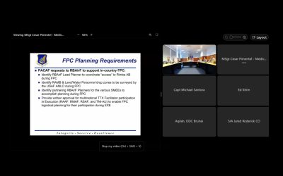 RBAirF ATTENDS VIRTUAL INITIAL PLANNING CONFERENCE ON PACIFIC ANGEL 23-3 BRUNEI
