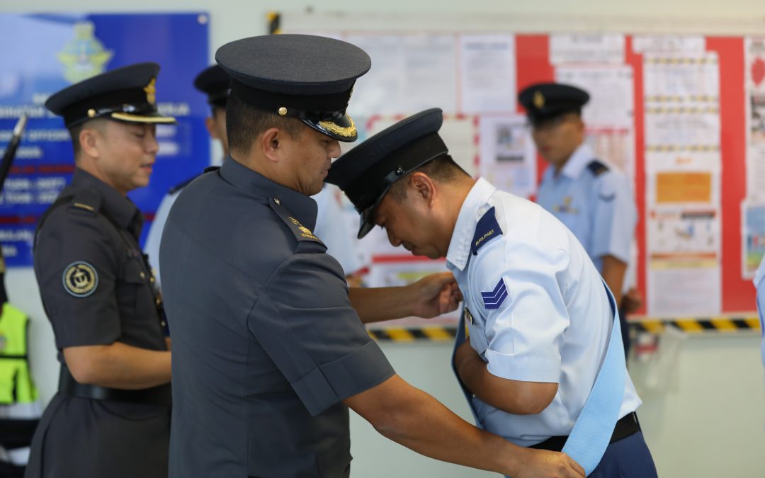 PROMOTION CEREMONY FOR SIX JUNIOR NON-COMMISSIONED OFFICERS OF SUPPORT GROUP RBAirF