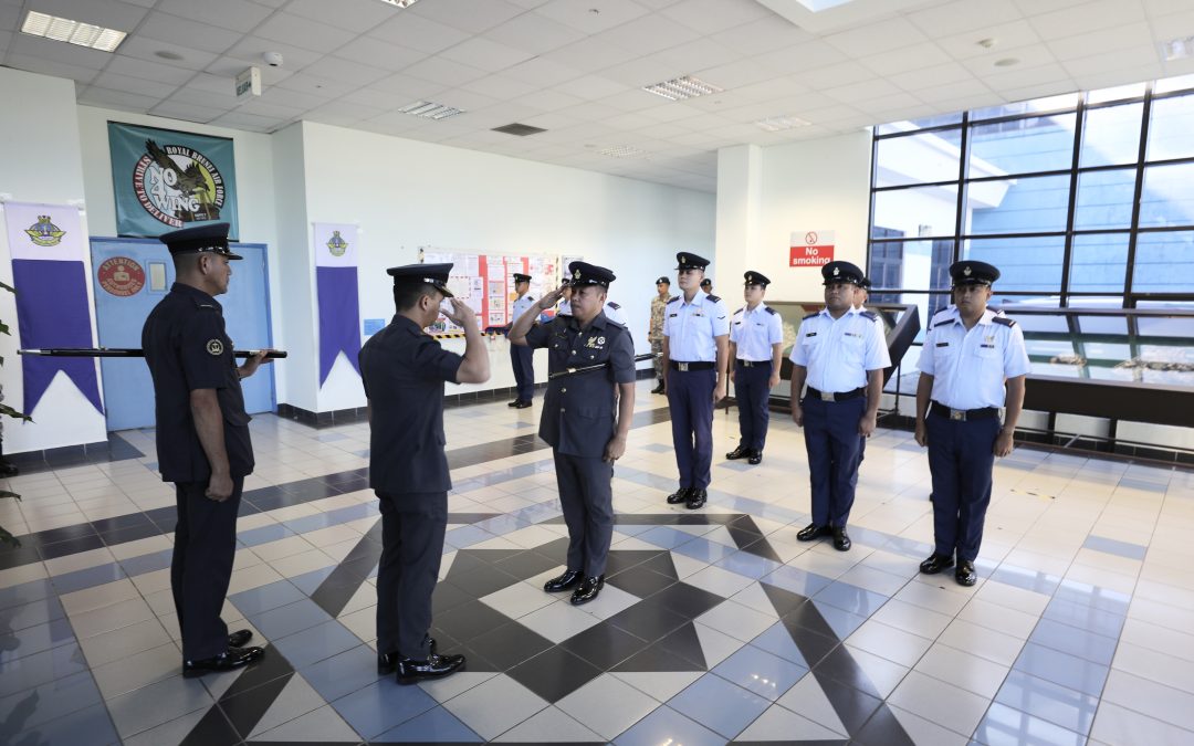PROMOTION CEREMONY FOR SEVEN JUNIOR NON-COMMISSIONED OFFICERS OF NO. 4 WING, SUPPORT GROUP, RBAirF.