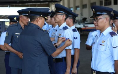 PROMOTION CEREMONY FOR 17 JUNIOR NON-COMMISSIONED OFFICERS OF NO. 5 WING
