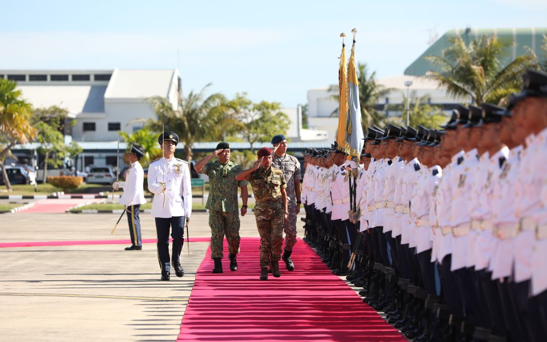 HIS MAJESTY SULTAN HAJI HASSANAL BOLKIAH MU’IZZADDIN WADDAULAH IBNI AL-MARHUM SULTAN HAJI OMAR ‘ALI SAIFUDDIEN SA’ADUL KHAIRI WADDIEN, SULTAN AND YANG DI-PERTUAN OF BRUNEI DARUSSALAM GRACED THE INTRODUCTION TO SERVICE CEREMONY OF RBAirF  C295MW AIRCRAFT