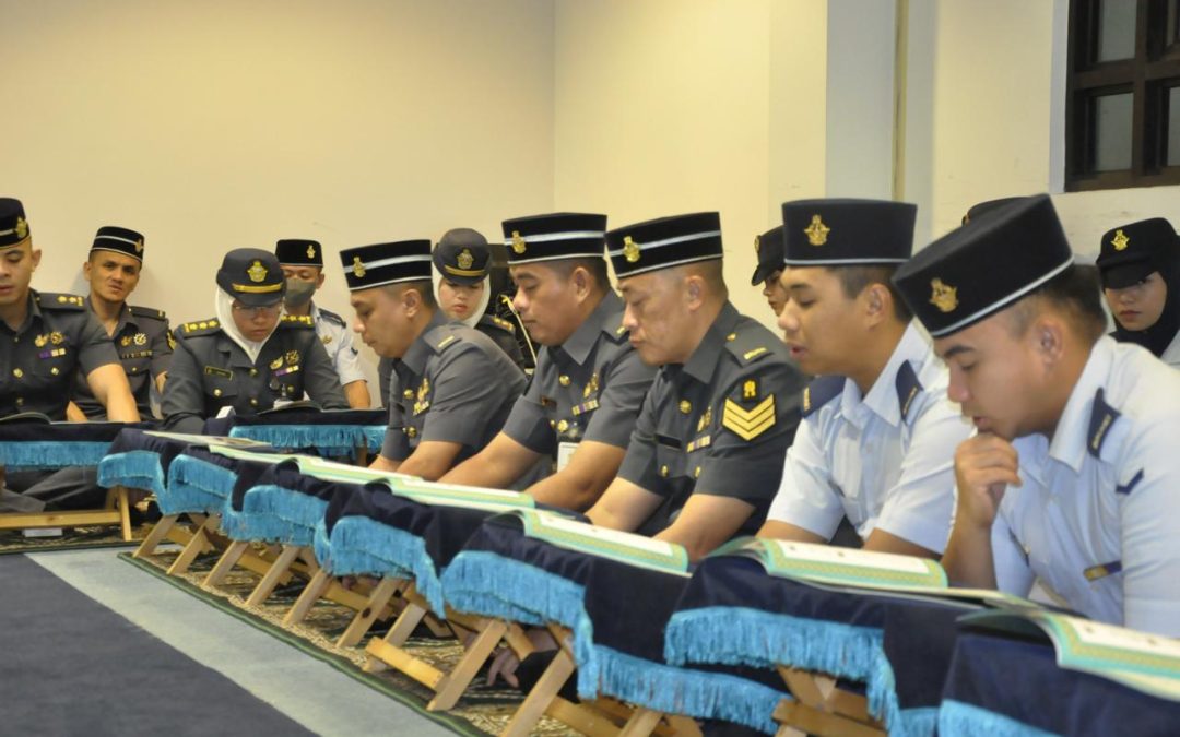 NO. 4 WING, SUPPORT GROUP, ROYAL BRUNEI AIR FORCE HELD A KHATAM AL-QURAN IN CONJUNCTION WITH THE HOLY MONTH OF RAMADHAN 1445H