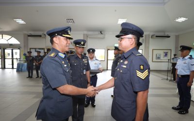 PROMOTION CEREMONY FOR 12 ROYAL BRUNEI AIR FORCE HEADQUARTERS PERSONNEL
