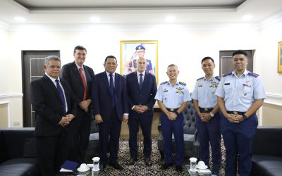 RBAIRF ACTING COMMANDER RECEIVES OFFICE CALL FROM CAE DELEGATION