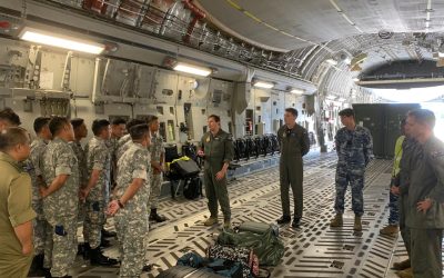 ROYAL BRUNEI AIR FORCE WELCOMES ROYAL AUSTRALIAN AIR FORCE C-17 AT RIMBA AIR FORCE BASE