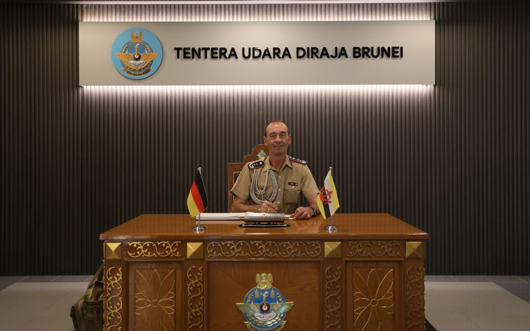 COMMANDER RBAirF RECEIVES AN INTRODUCTORY CALL FROM DEFENCE ATTACHE OF GERMAN TO BRUNEI DARUSSALAM