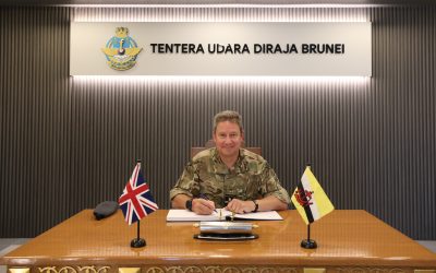 COMMANDER OF RBAirF RECEIVES OFFICE CALL FROM THE DIRECTOR GLOBAL DEFENCE NETWORK, UK STRATEGIC COMMAND