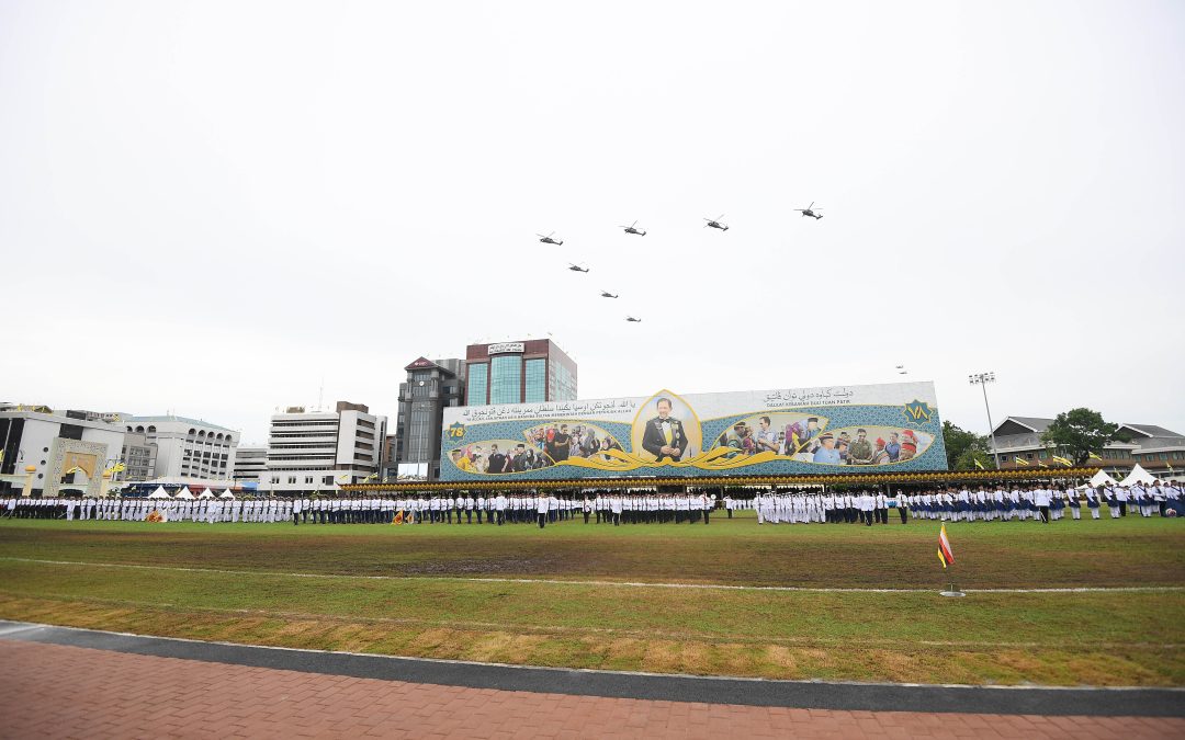 FLYPAST FORMATION FOR HIS MAJESTY’S 78TH BIRTHDAY CELEBRATION