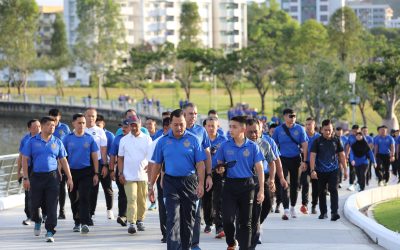 RBAirF MORNING EXERCISE WITH CHIEF OF STAFF, INDONESIAN AIR FORCE
