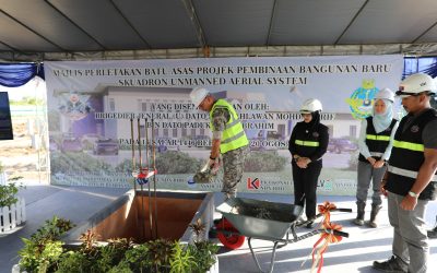 FOUNDATION LAYING CEREMONY FOR UNMANNED AERIAL SYSTEM SQUADRON, ROYAL BRUNEI AIR FORCE BUILDING