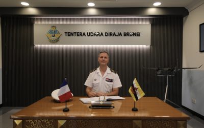 SPECIAL ADVISOR TO THE JOINT COMMANDER IN THE ASIA-PACIFIC ZONE AND OF THE FRENCH ARMED FORCES IN FRENCH POLYNESIA PAYS COURTESY CALL TO COMMANDER OF ROYAL BRUNEI AIR FORCE