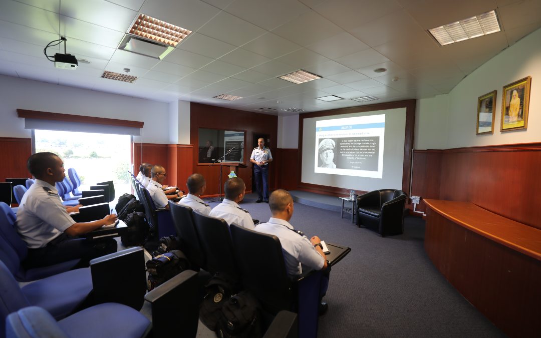 RBAirF OFFICER CADETS LEADERSHIP TALK  WITH THE COMMANDER RBAirF