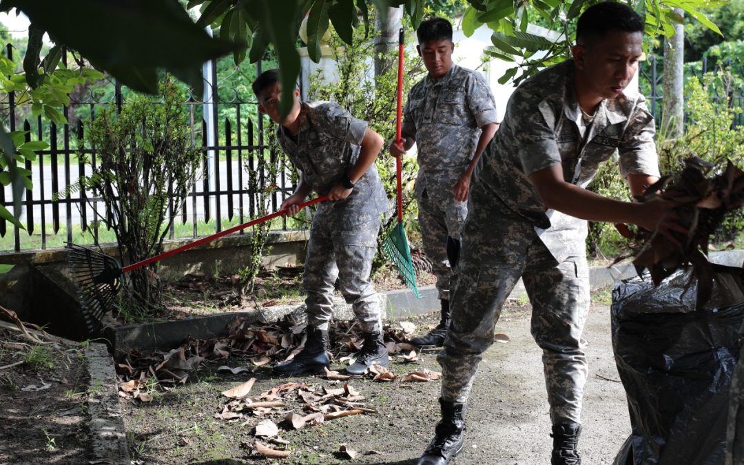 MOSQUE CLEANING CAMPAIGN IN CONJUNCTION WITH RBAF DIAMOND JUBILEE ANNIVERSARY