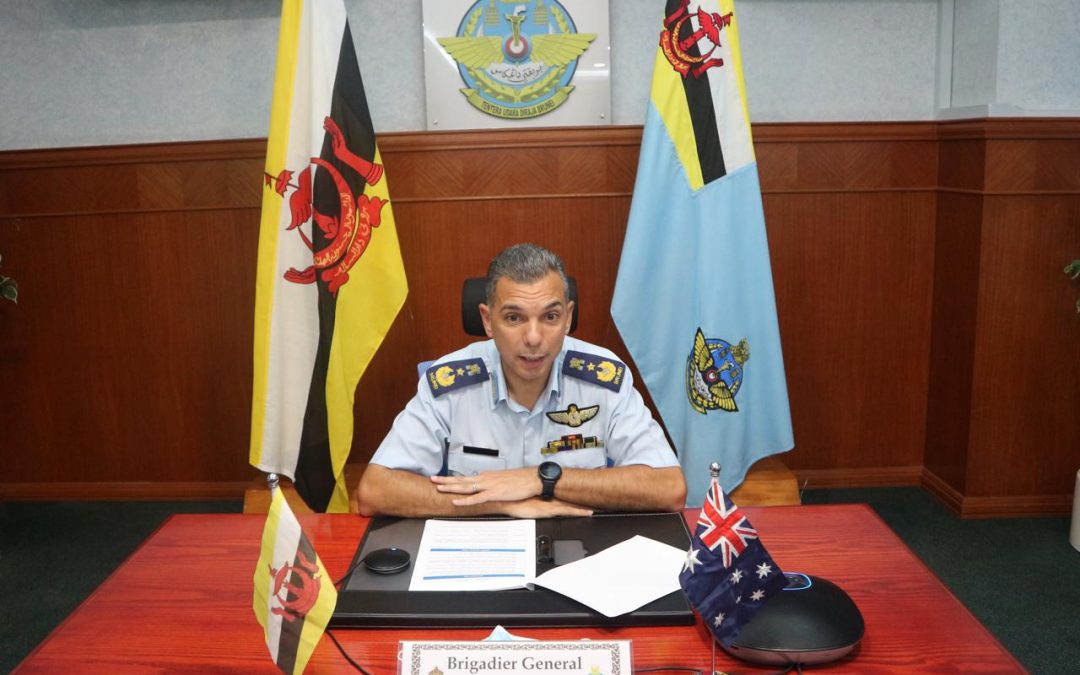 RBAirF COMMANDER RECEIVED A VIDEO TELECONFERENCE WITH THE CHIEF OF ROYAL AUSTRALIAN AIR FORCE