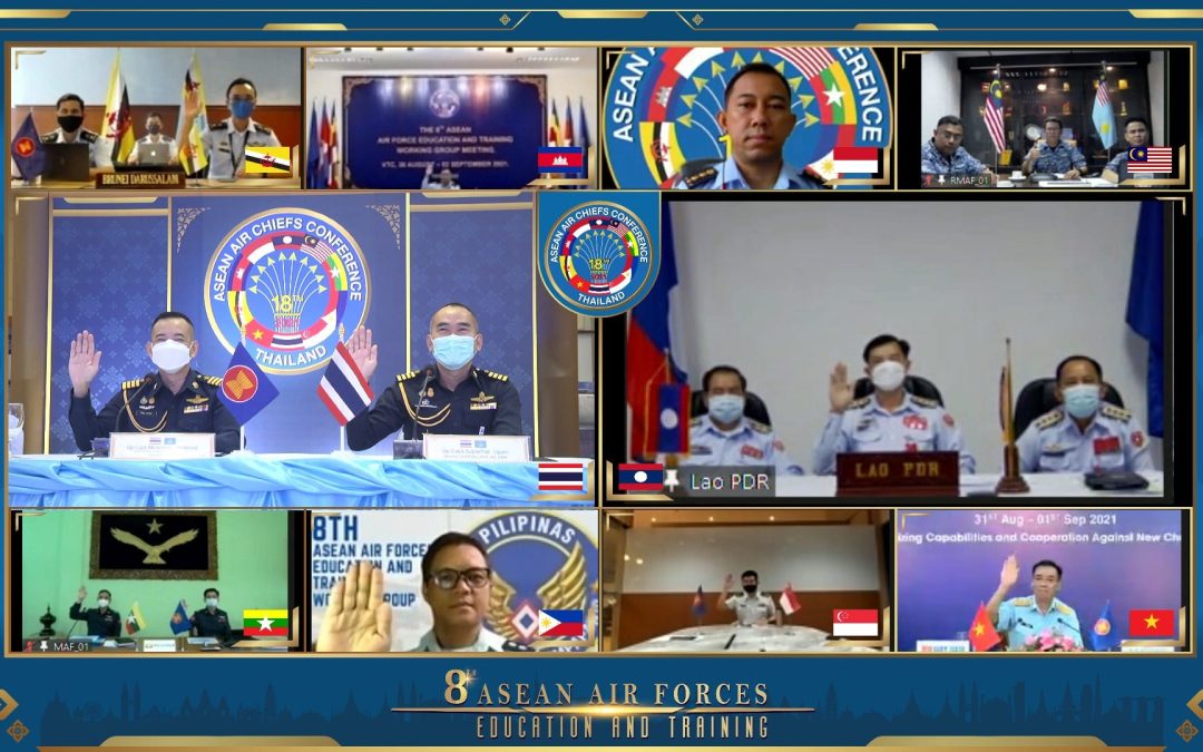 8th ASEAN AIR FORCE EDUCATION AND TRAINING WORKING GROUP MEETING HELD VIRTUALLY ON 31 AUGUST UNTIL 1 SEPTEMBER 2021