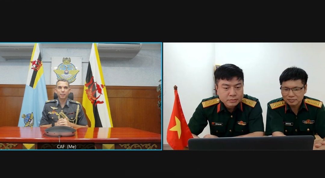 COMMANDER RBAirF RECEIVED VIRTUAL COURTESY CALL FROM DEFENCE ATTACHE OF SOCIALIST REPUBLIC OF VIETNAM IN BRUNEI DARUSALAM.