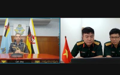 COMMANDER RBAirF RECEIVED VIRTUAL COURTESY CALL FROM DEFENCE ATTACHE OF SOCIALIST REPUBLIC OF VIETNAM IN BRUNEI DARUSALAM.