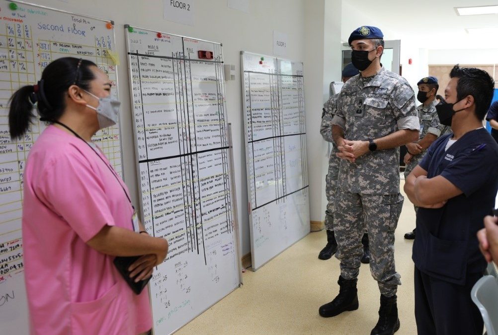 COMMANDER OF RBAirF MADE A WORKING VISIT TO COMMUNITY ISOLATION CENTRE (CIC)