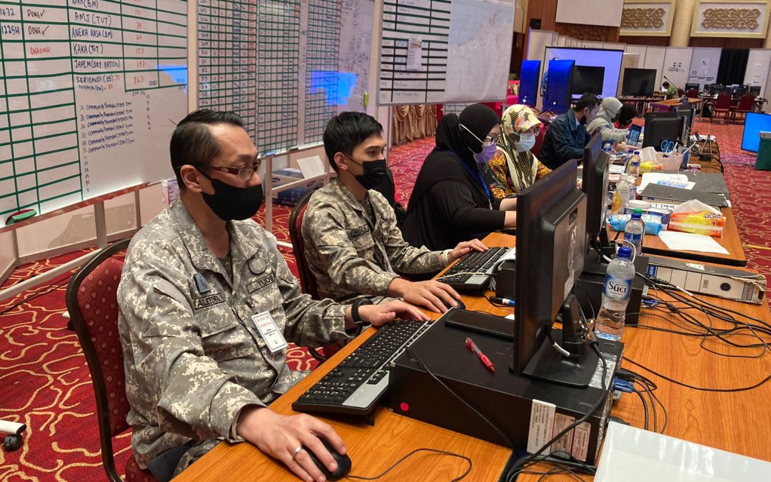 RBAirF RESPONSE TO THE COVID-19 BATTLE – AIRMEN ASSISTS IN COORDINATION AT  THE MINISTRY OF HEALTH EMERGENCY OPERATION CENTRE (MOHEOC)