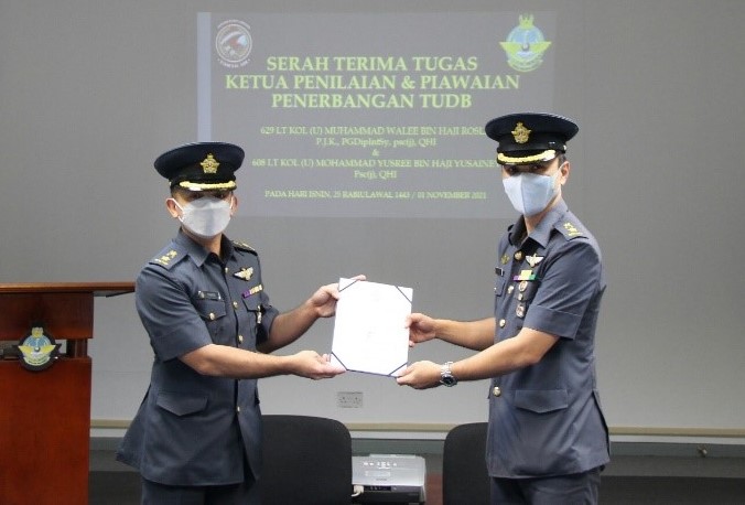 HANDOVER CEREMONY FOR THE HEAD OF STANDARD AND EVALUATION, INSPECTORATE UNIT, RBAirF