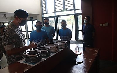 RBAirF COMMANDER VISITS THE SPORTS COMPLEX AND DINING FACILITIES IN PREPARATION FOR THE TRANSITION PHASE