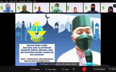 RBAirF HELD RECITATION OF SURAH YAASIN AND TAHLIL CEREMONY FOR THE FORMER RBAirF COMMANDER