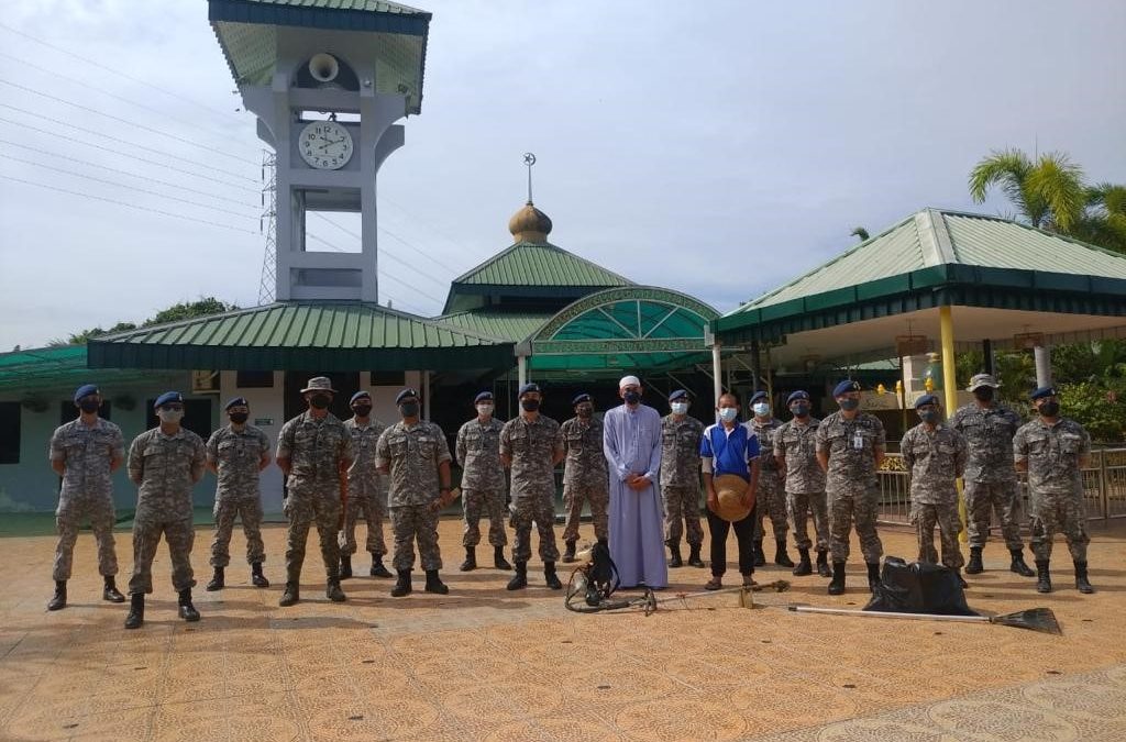 RBAirF CONDUCTS CLEANING CAMPAIGNS AT MOSQUES IN CONJUNCTION WITH RBAF DIAMOND JUBILEE ANNIVERSARY