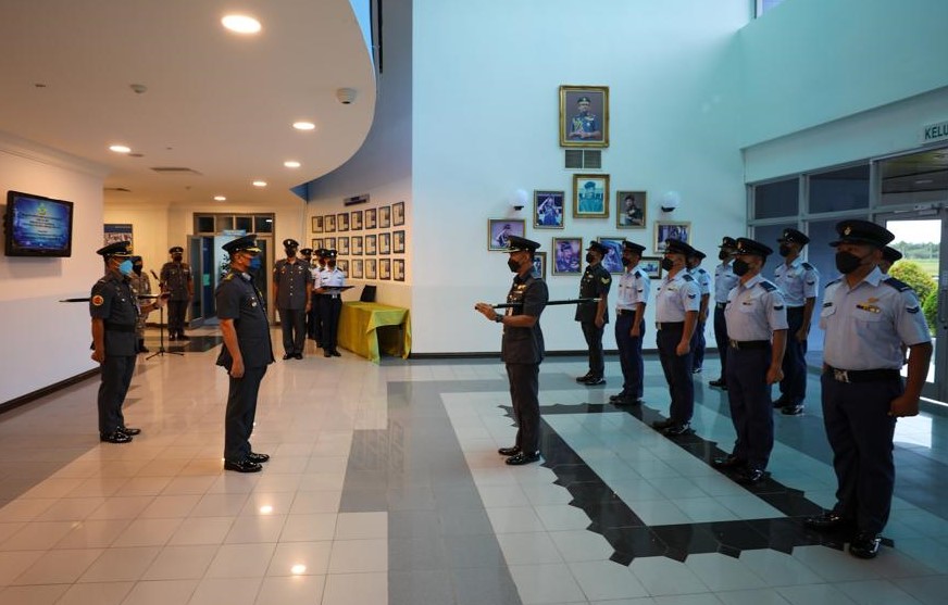 PROMOTION CEREMONY FOR 13 SENIOR NON-COMMISSIONED OFFICERS OF THE ROYAL BRUNEI AIR FORCE