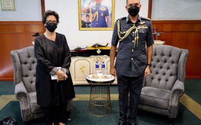 RBAirF COMMANDER RECEIVES COURTESY CALL FROM AMBASSADOR OF THE FEDERAL REPUBLIC OF GERMANY TO NEGARA BRUNEI DARUSSALAM