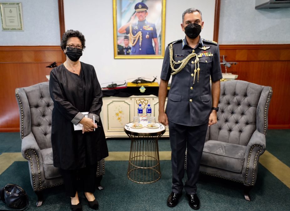 RBAirF COMMANDER RECEIVES COURTESY CALL FROM AMBASSADOR OF THE FEDERAL REPUBLIC OF GERMANY TO NEGARA BRUNEI DARUSSALAM