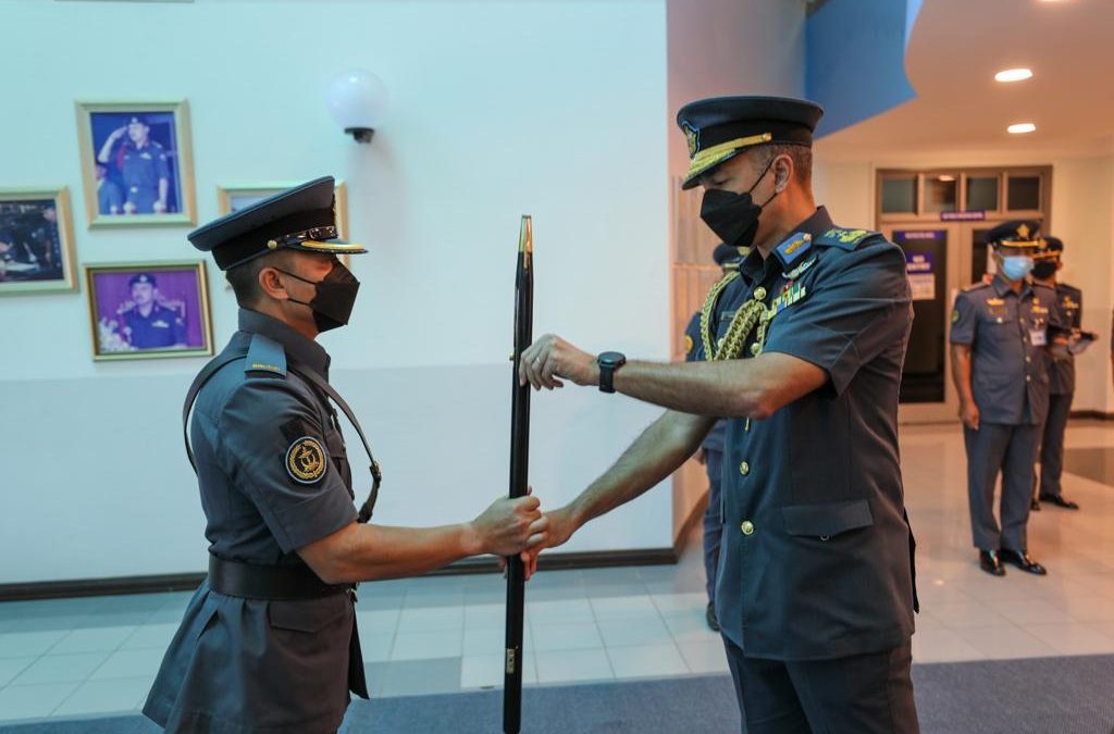 CEREMONY FOR NEWLY APPOINTED RBAirF REGIMENTAL SERGEANT MAJOR (RSM) AND DRILL SERGEANT MAJOR (DSM)