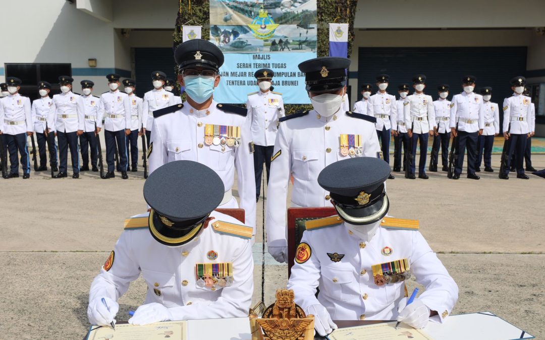 HANDOVER CEREMONY OF RBAirF SUPPORT GROUP REGIMENT SERGEANT MAJOR
