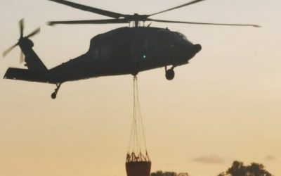 RBAF CONDUCTS AERIAL FIREFIGHTING IN KAMPONG RIMBA FOREST FIRES