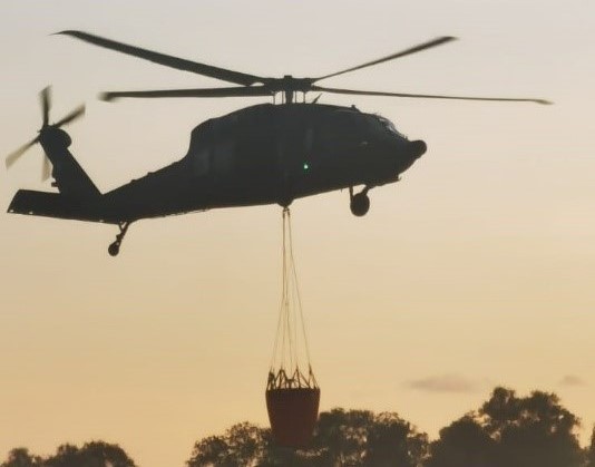 RBAF CONDUCTS AERIAL FIREFIGHTING IN KAMPONG RIMBA FOREST FIRES