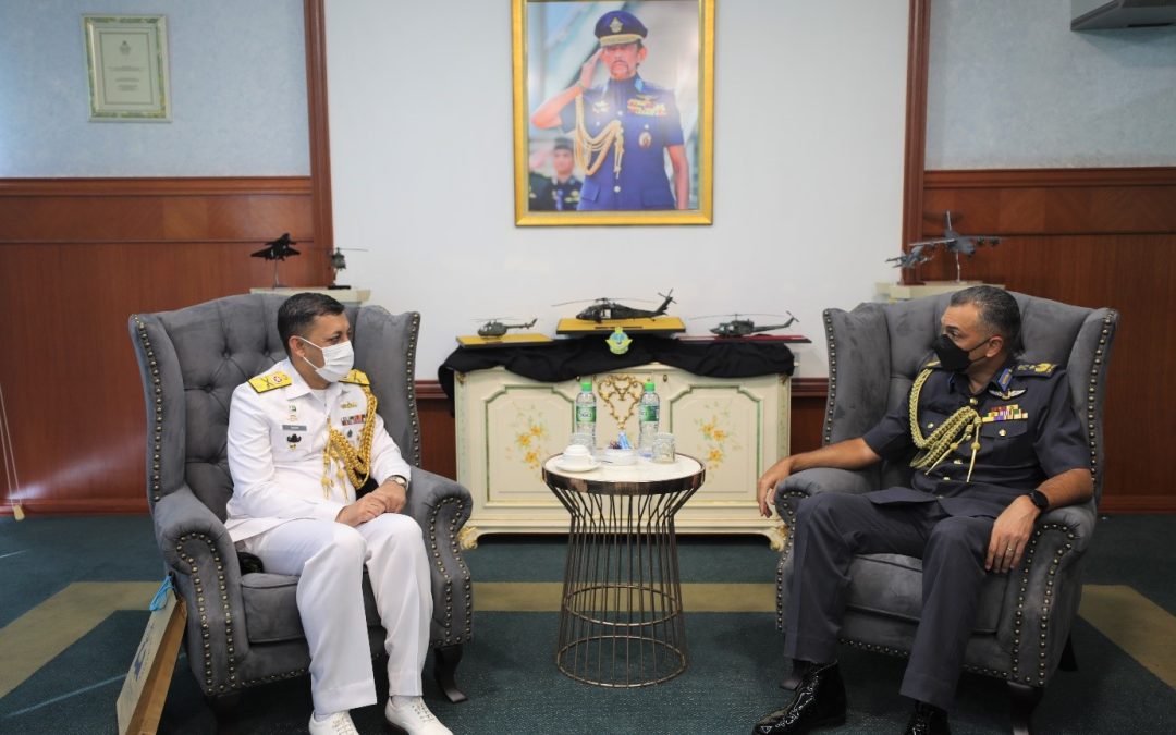 RBAirF COMMANDER RECEIVES AN INTRODUCTORY CALL FROM THE DEFENCE ADVISOR OF THE ISLAMIC REPUBLIC OF PAKISTAN TO NEGARA BRUNEI DARUSSALAM.
